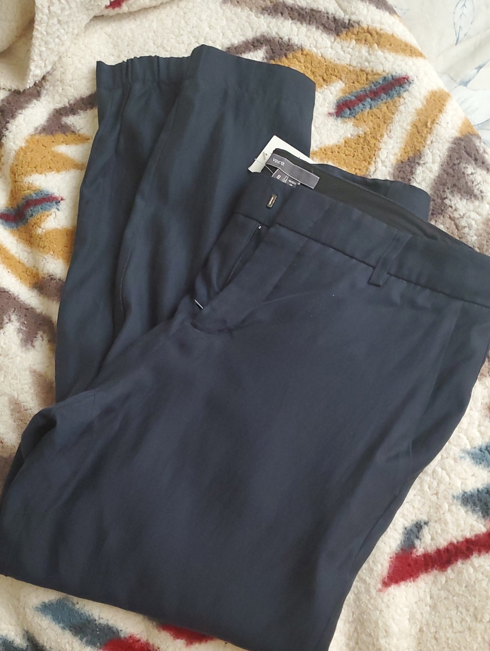 Vince Navy Blue Women's Dress Pants